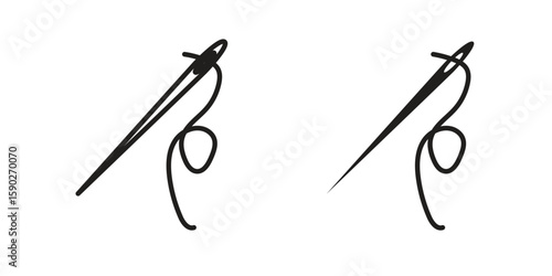 Needle icon vector design. set web icons