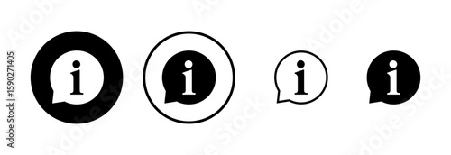 Information sign icon logo design. about us sign and symbol. question mark icon