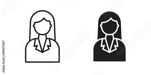 Lawyer icon vector design. set web icons