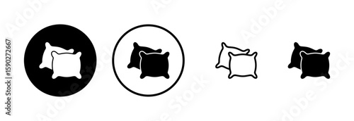 Pillow icon logo design. Pillow sign and symbol. Comfortable fluffy pillow