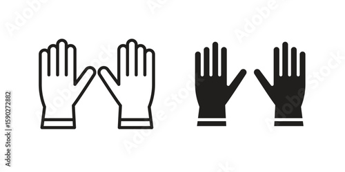 Gloves icon vector design. set web icons