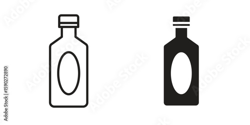 Gin icon vector design. set web icons
