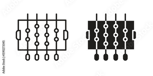 Foosball icon vector design. set web icons
