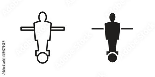 Foosball icon vector design. set web icons