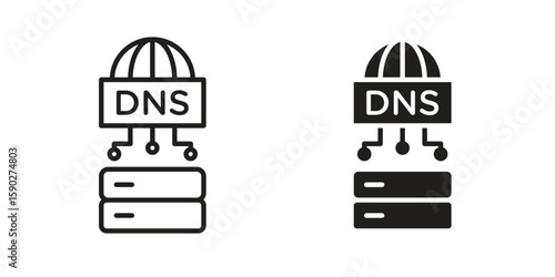 DNS icon vector design. set web icons