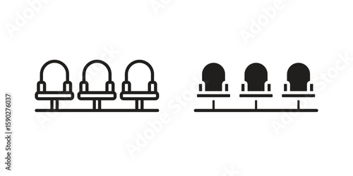 Cinema seat icon vector design. set web icons