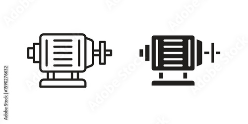 Car alternator icon vector design. set web icons