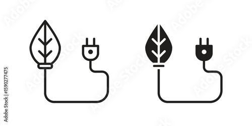 Biomass energy icon vector design. set web icons