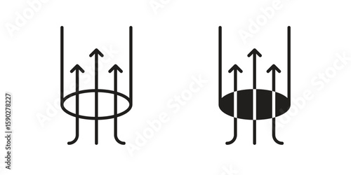 Air suction icon vector design. set web icons