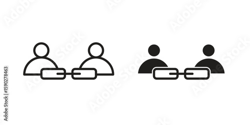 Affiliate link icon vector design. set web icons