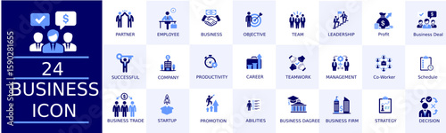 Collection of e commerce icons featuring delivery truck shopping basket and other related symbols