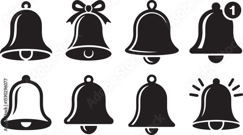 A Simple Bell Icon Set Design.