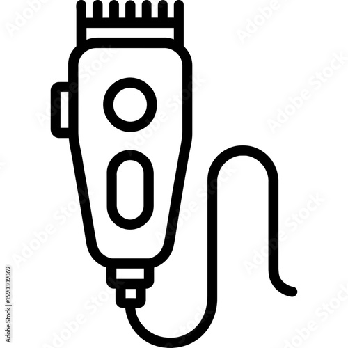 Pet clippers outline icon vector