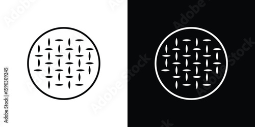 Anti skid feet icon. Stroke pictogram. Vector illustration. Vector sign for mobile app and websites.