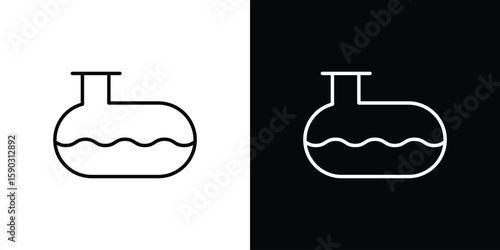 Sewerage tank icon. Stroke pictogram. Vector illustration. Vector sign for mobile app and websites.