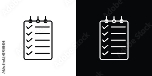 Reservation icon. Stroke pictogram. Vector illustration. Vector sign for mobile app and websites.