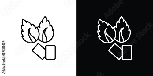 Mint gum icon. Stroke pictogram. Vector illustration. Vector sign for mobile app and websites.