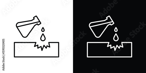 Corrosive substance icon