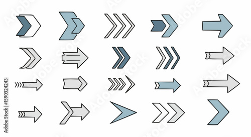 Science and Technology Icons – Molecular Structures and Nanotechnology Design