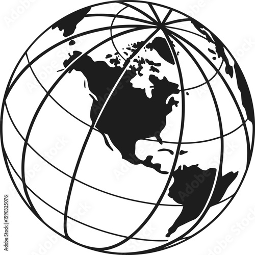  Globe grid earth