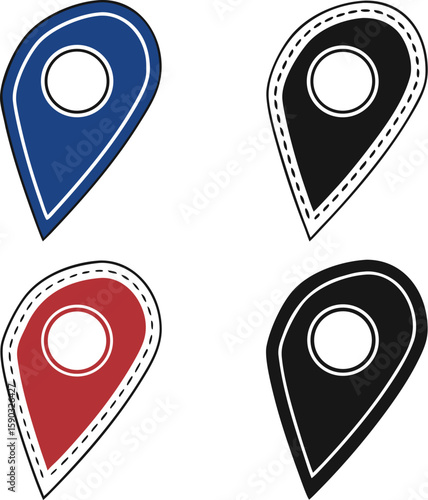 Free Download  Location ins multiple colours - GFXLoad
