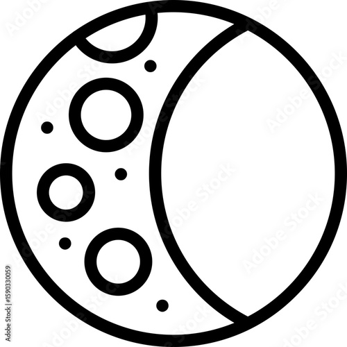 Planet moon Icon