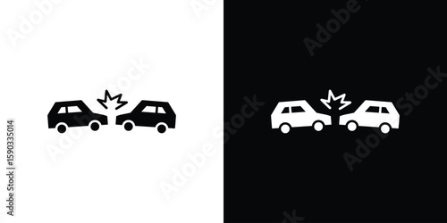 Rear end collision icon