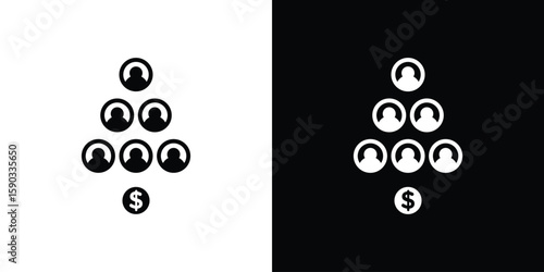 Ponzi scheme icon