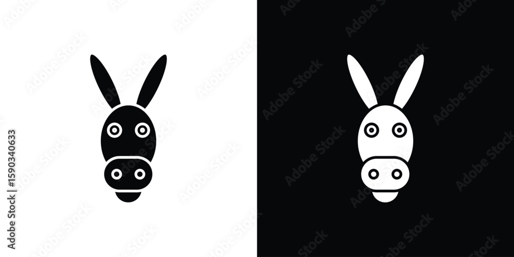 Obraz premium Donkey icon