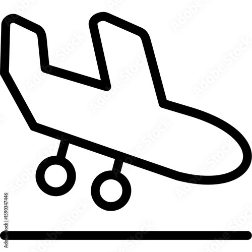Plane arrival Icon