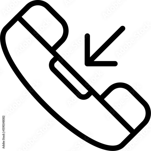 Phone arrow down left Icon