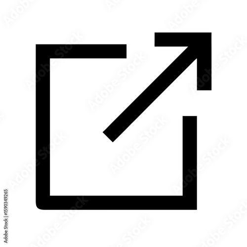 External link icon vector illustration