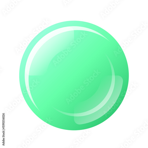 丸い緑のUIボタン_10