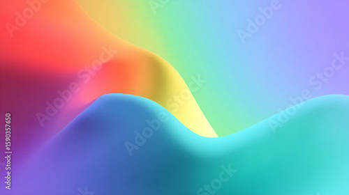 Elegant LGBT Pride Background with Subtle Rainbow Tones and Text Space, Generative AI