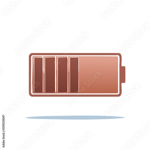Discharged Battery Concept Illustration Low Battery Indicator Symbol Technology