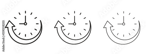 Uptime and downtime icon for Graphic Design Projects