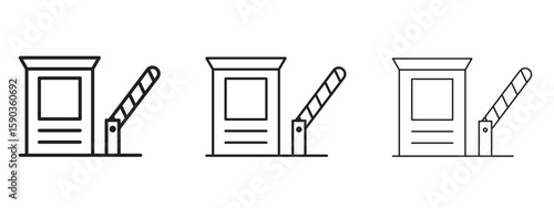 Road toll icon for Graphic Design Projects