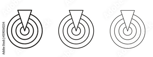 Radar detection icon for Graphic Design Projects