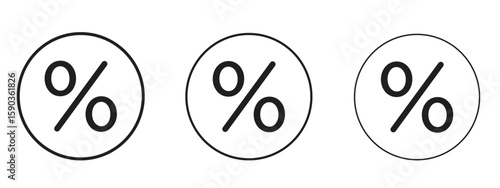 Percent icon for Graphic Design Projects