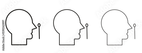 Nasal swab icon for Graphic Design Projects