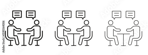 Job interview icon for Graphic Design Projects