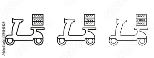 Food delivery icon for Graphic Design Projects