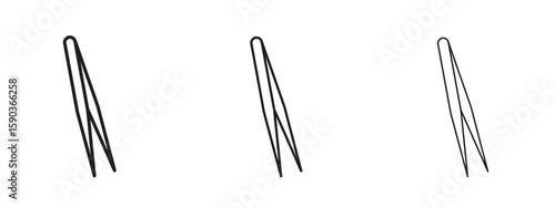 Eyebrow tweezers icon for Graphic Design Projects