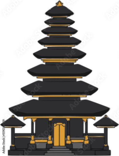 Bali temple in Indonesia