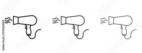 Blow dryer icon for Graphic Design Projects