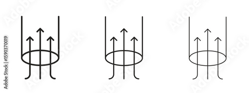 Air suction icon for Graphic Design Projects