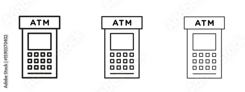 ATM machine icon for Graphic Design Projects