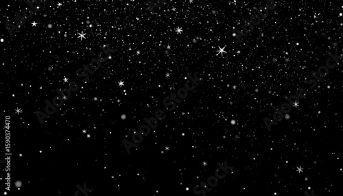 Night sky, many tiny stars