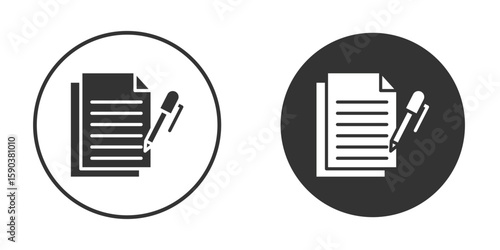 Wills and trusts icon vector clipart in black colors. suitable for graphic work