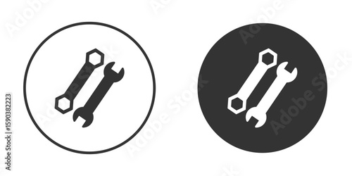 Tools icon vector clipart in black colors. suitable for graphic work